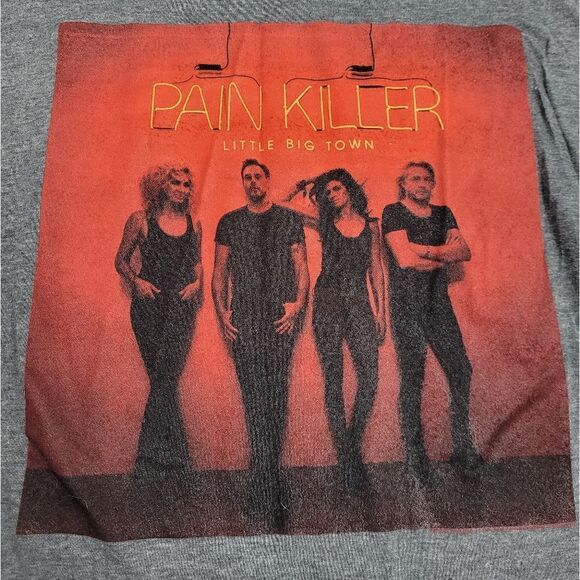 LITTLE BIG TOWN t-shirt 2014 Pain Killer gray tour tee unisex XXL - Picture 5 of 5